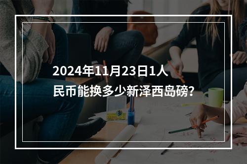 2024年11月23日1人民币能换多少新泽西岛磅？