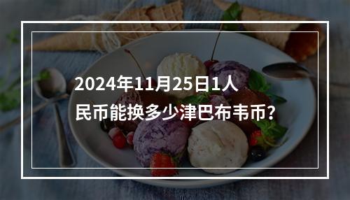 2024年11月25日1人民币能换多少津巴布韦币？