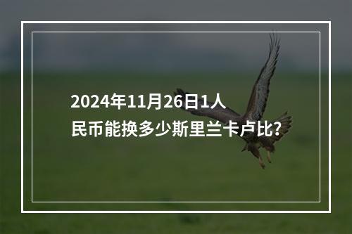 2024年11月26日1人民币能换多少斯里兰卡卢比？