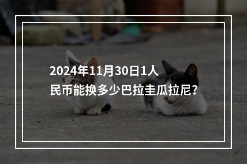 2024年11月30日1人民币能换多少巴拉圭瓜拉尼？