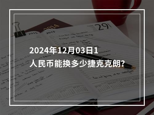 2024年12月03日1人民币能换多少捷克克朗？