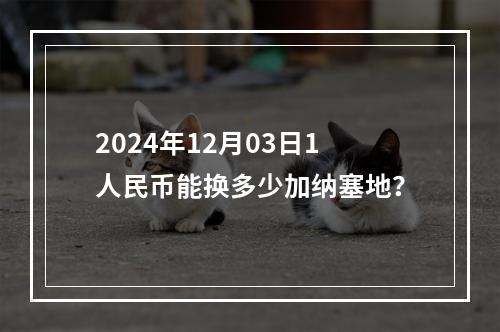 2024年12月03日1人民币能换多少加纳塞地？