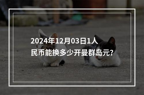 2024年12月03日1人民币能换多少开曼群岛元？