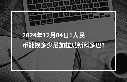 2024年12月04日1人民币能换多少尼加拉瓜新科多巴？