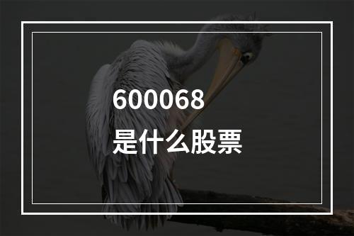 600068是什么股票