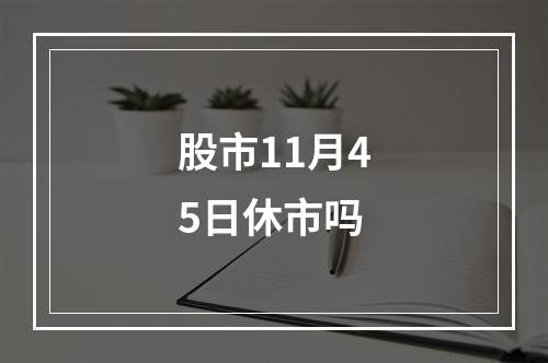 股市11月45日休市吗