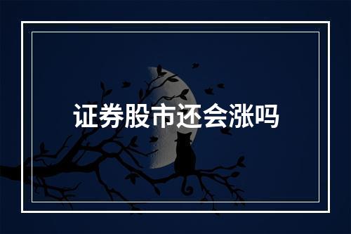 证券股市还会涨吗