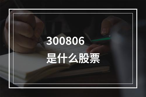 300806是什么股票