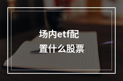 场内etf配置什么股票