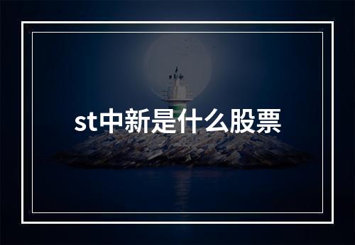 st中新是什么股票