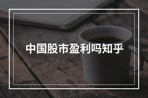 中国股市盈利吗知乎