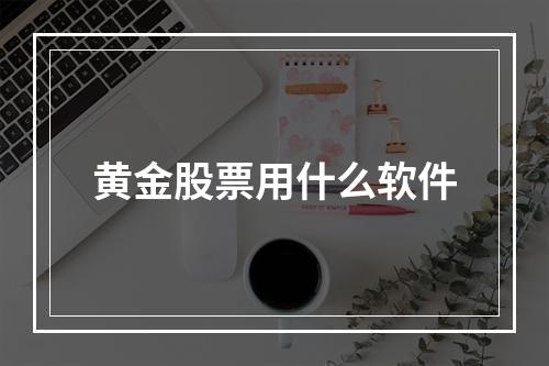 黄金股票用什么软件