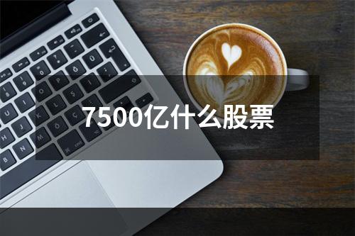 7500亿什么股票