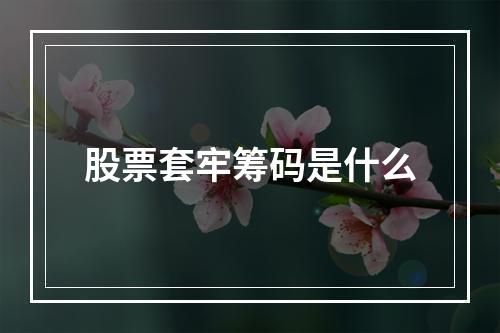 股票套牢筹码是什么