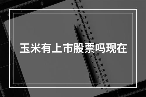 玉米有上市股票吗现在