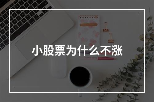 小股票为什么不涨