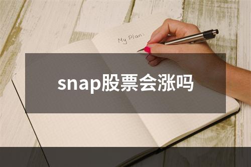 snap股票会涨吗