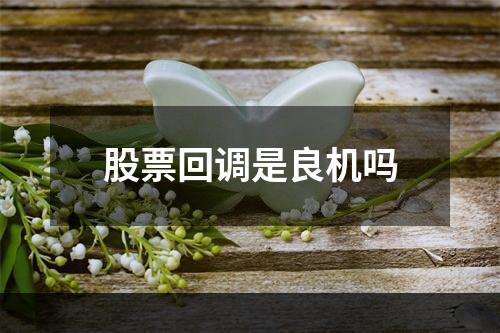 股票回调是良机吗